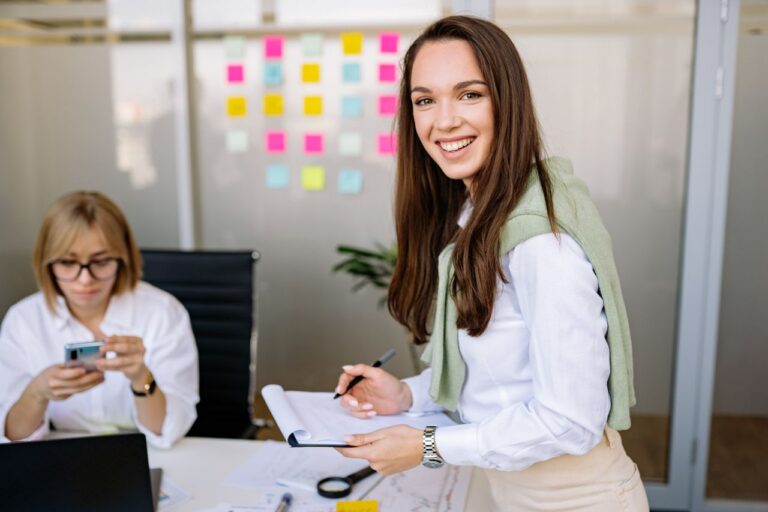A young woman pursuing marketing as a career